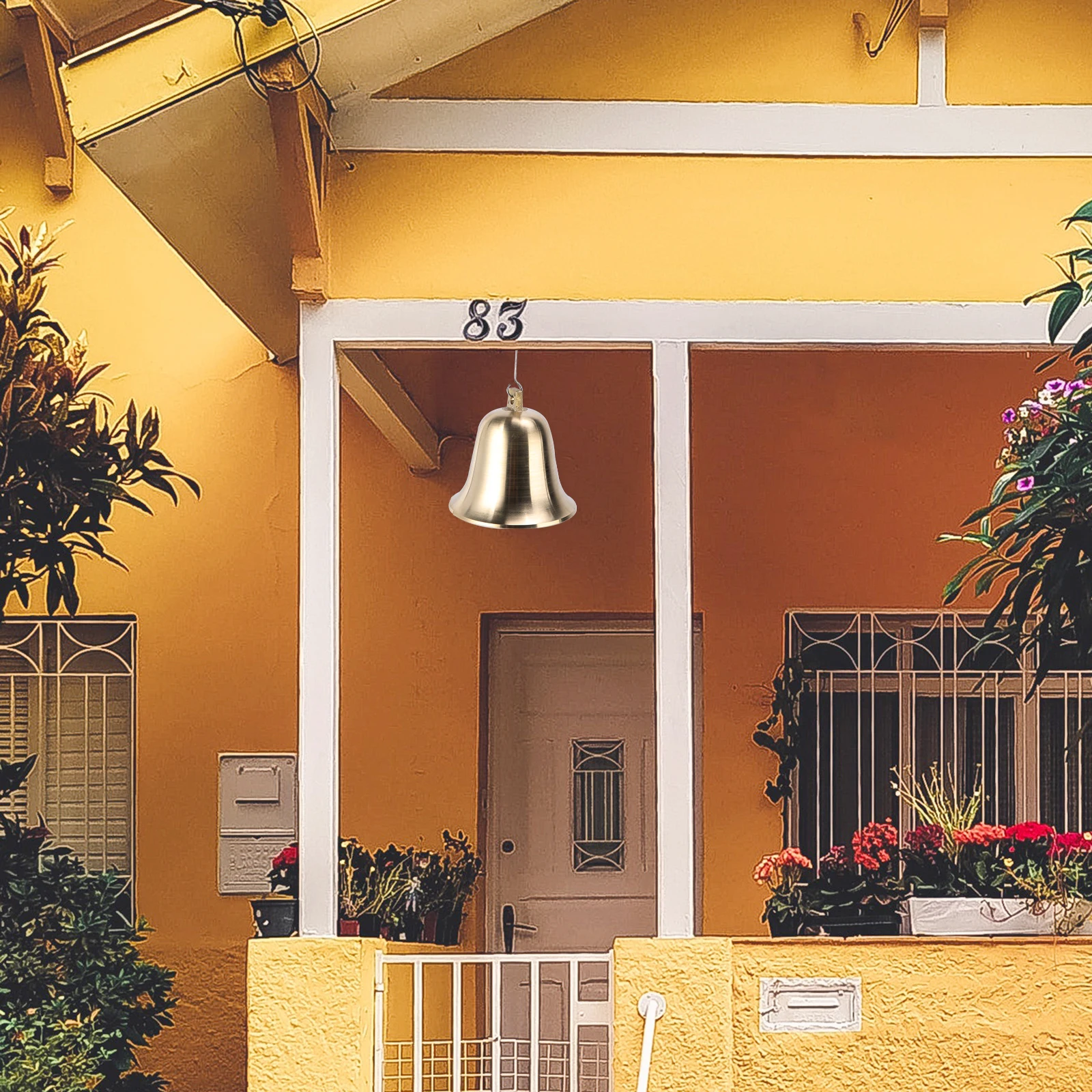 

1 pc Brass Bell Pendant School Ringing Bell Call Service Chime Teaching Equipment Wall Hanging Decoration For Home Office Pub