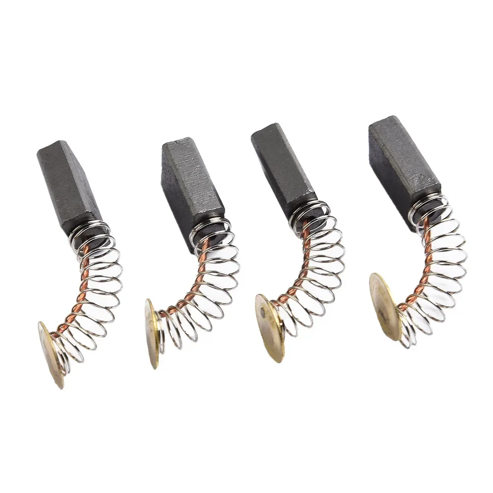 4 Pcs Motor Carbon Brush Engine Replacement Parts Carbon Metal Spare Parts Spring 25mm Vacuum Cleaners Angle Grinder