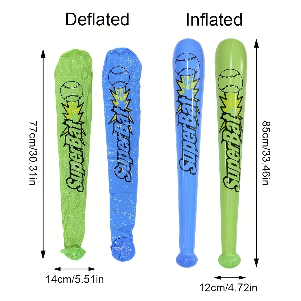 1pc/6pcs/12pcs Inflatable Baseball Bats for Indoor Outdoor Games Perfect for Party Entertainment and Celebrations