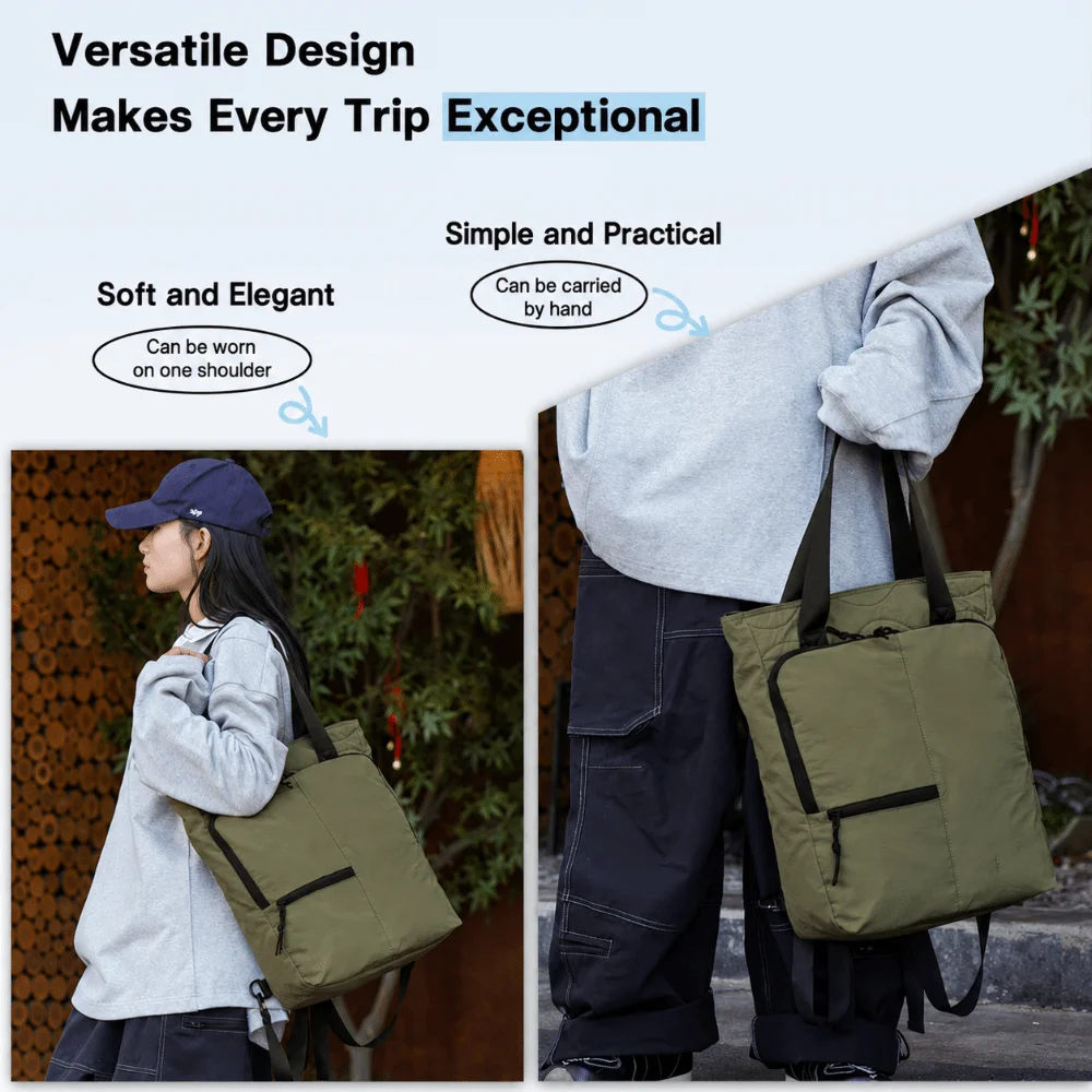 Multi-functional Sport Backpack Multicolor Large Capacity One-shoulder Bag Zippered Closure Sturdy Design Tote Bag College Use