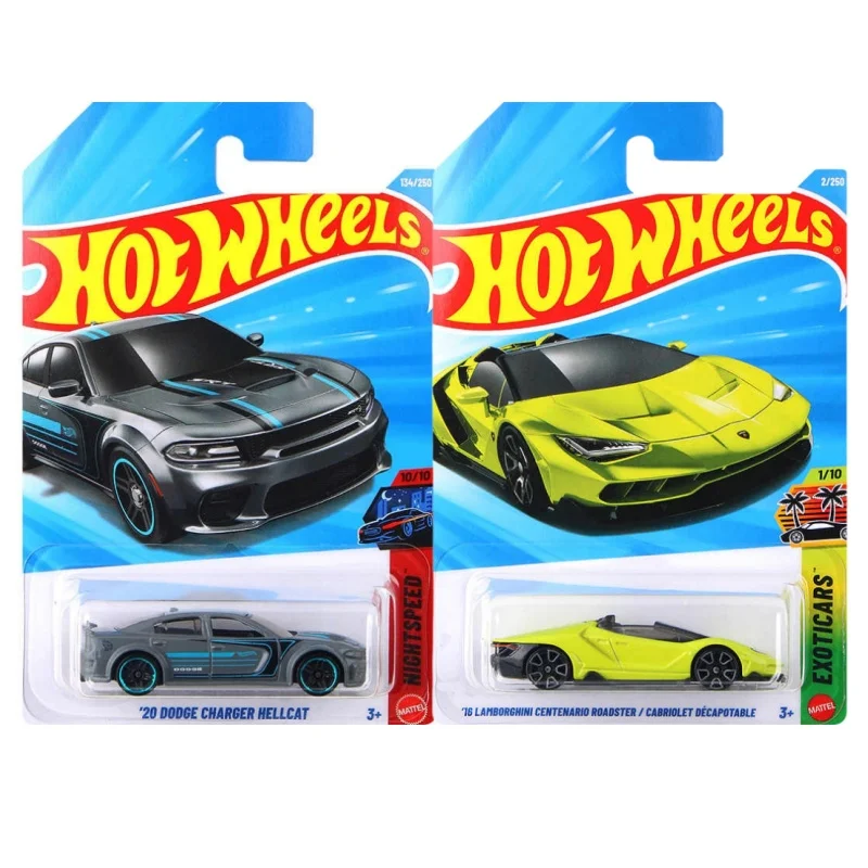 

Hot Wheels Alloy Car Model Lamborghini Centennial Simulation Toy Car Model Dodge Hellcat 1:64 Scale Collectible Boy Toy Gift