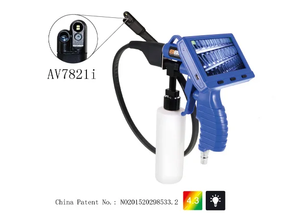 4.3 Inch Side-View Spraying Air Conditioner Cleaning Endoscope AC Cleaner Inspection Handheld Borescope Camera Visual Spray Gun