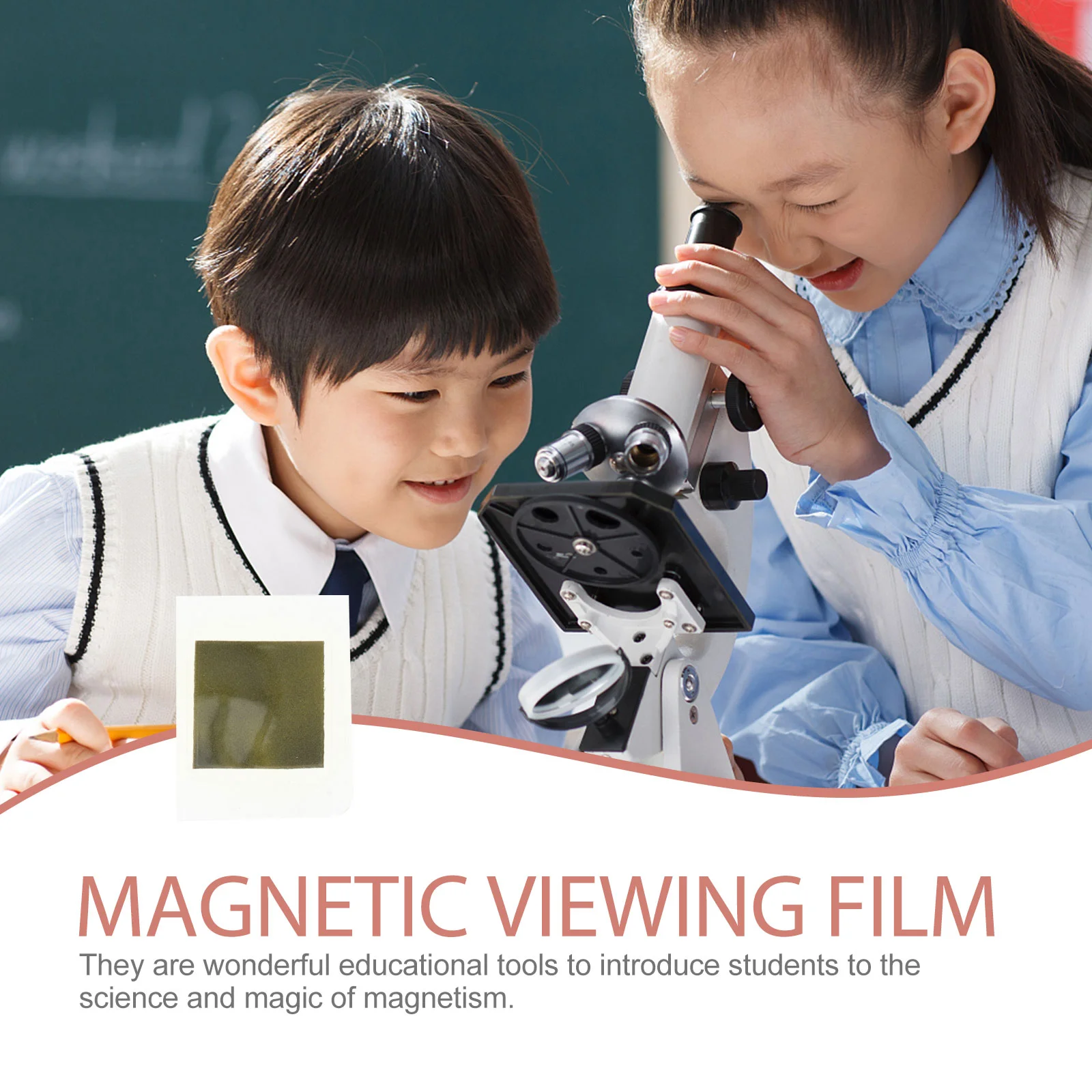 Pole Sight Magnetic Viewing Film Teaching Aids Electromagnet Poles Testing Card