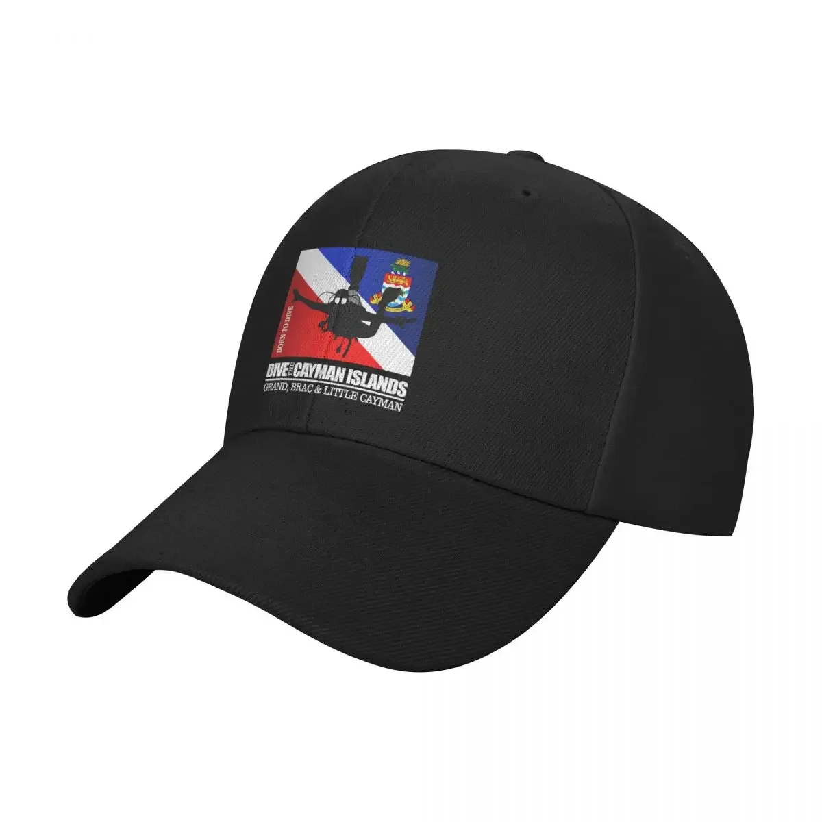 Dive The Cayman Islands (DF2) Baseball Cap Big Size Hat Golf Hat Man Fishing cap Caps For Men Women's