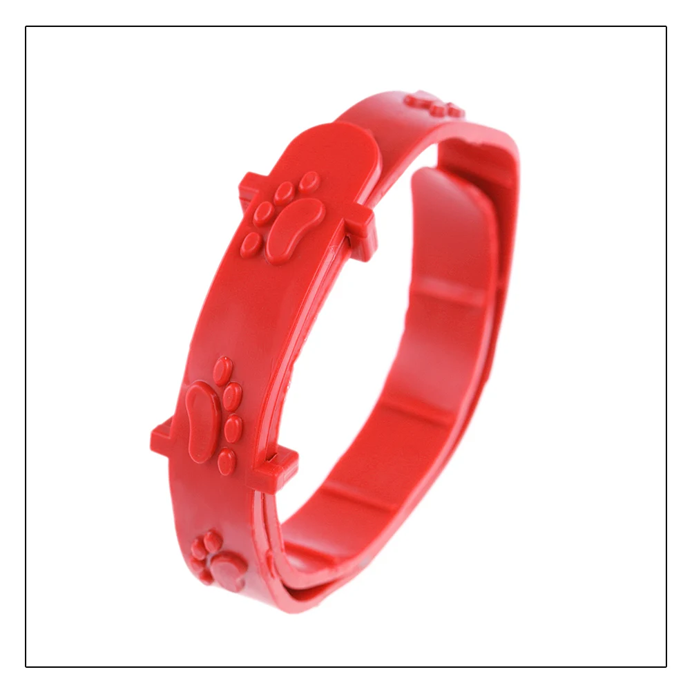 Pet Flea Collar Red Adjustable Pet Cat Anti Flea Mite Tick Collar Cat Flea Prevention Collar Pet Supplies Anti Flea Pet Necklace