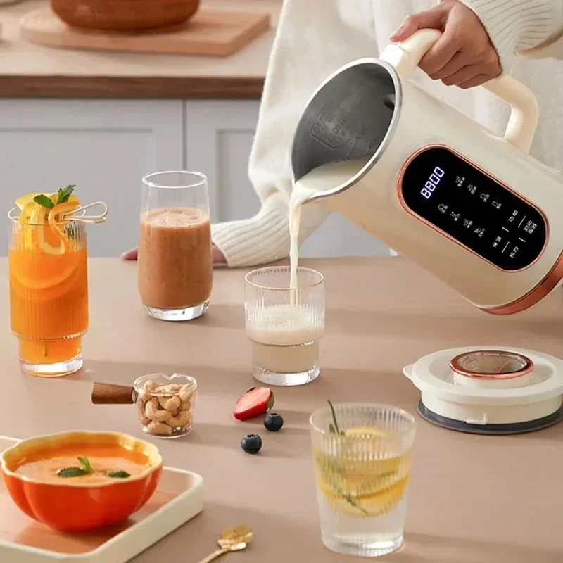 1500ML Soy Milk Machine Electric Juicer Blender Mixer Nut Milky Maker Wall Breaking Machine 10-leaf Blade Breakfast Machine