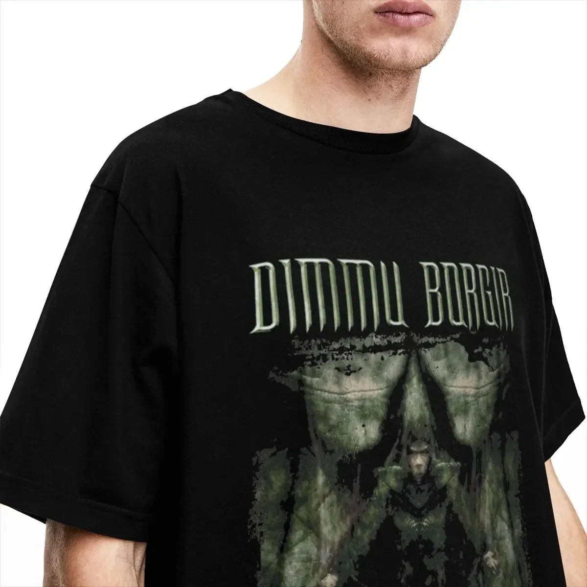 Band Shirt  Dimmu Borgir Men Women Enthrone Darkness Triumphant Cool Pure Cotton Tee Shirt Crewneck Short Sleeve Clothing