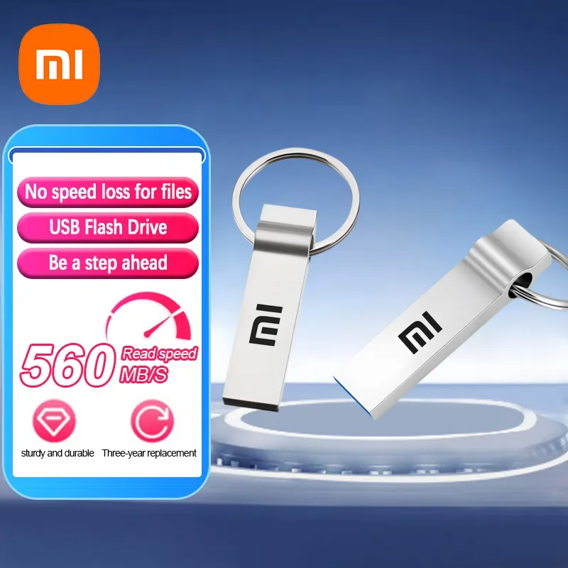 Original Xiaomi Pen Drive 2 TB USB Flash Drive 1TB Large Capacity High-Speed Transfer Storage Waterproof Pendrive Memory U Disk