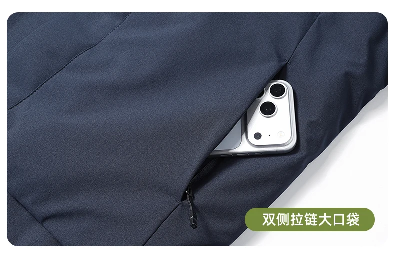 Men's Jacket Stand Collar Men's Parka Winter New down Jacket Fleece Warm Jackets Men Business Leisure Coat Baseball Coats 8826