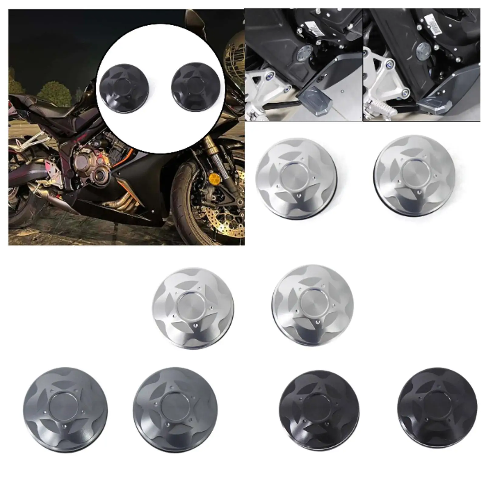 

Quality Aluminum Motorcycle Frame Hole Cap Plug Cover Fits for HONDA CB650R CBR650R 20
