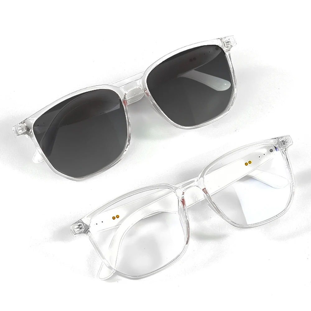 

GS03 Men Smart Glasses Stereo Sound BT Call Listen Music Polarized Lens Magnetic Charging Outdoor Sport Sunglasses