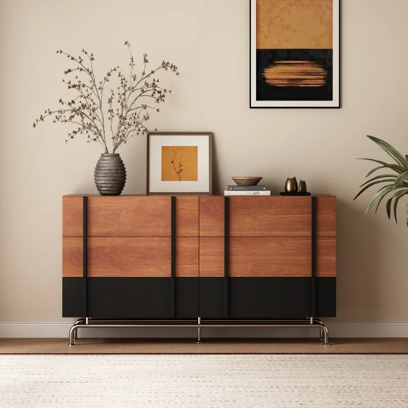 

medieval household drawer cabinet space saving vintage aesthetic storage locker living room multifunctional vitrina furniture