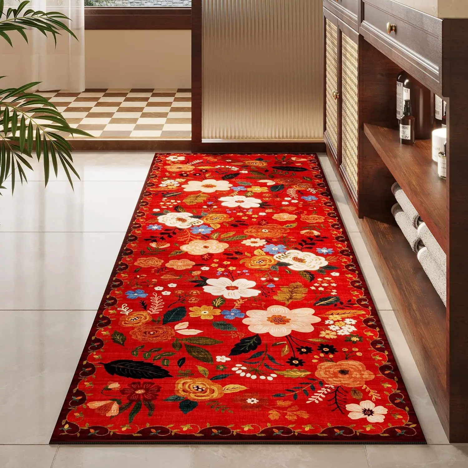 MiRcle Sweet Soft Carpets For Living Room Bedroom Kid Room Flower Home Decor Hair Easy Clean Flower Area Rug Indoor Mat Thicker