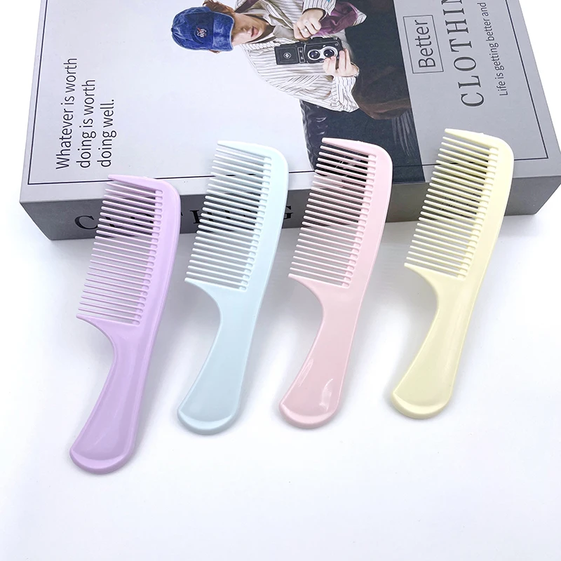 1 Pair Mini Portable Pocket Combs (Pointed Tail Comb   Flat Comb), Perfect for Hair Styling and Braiding. Convenient for Travel. view 3