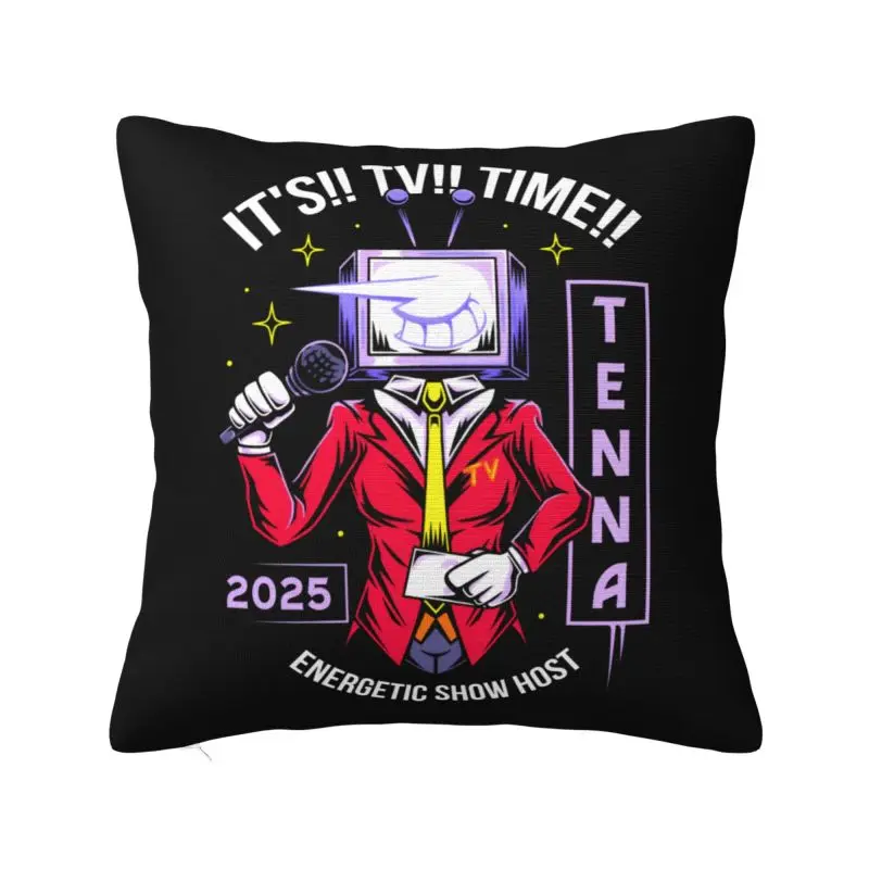 Luxury Tenna Deltarune Game Cushion Covers 66x66cm Velvet Throw Pillow Case Sofa Chair Square Pillowcase Home Decor