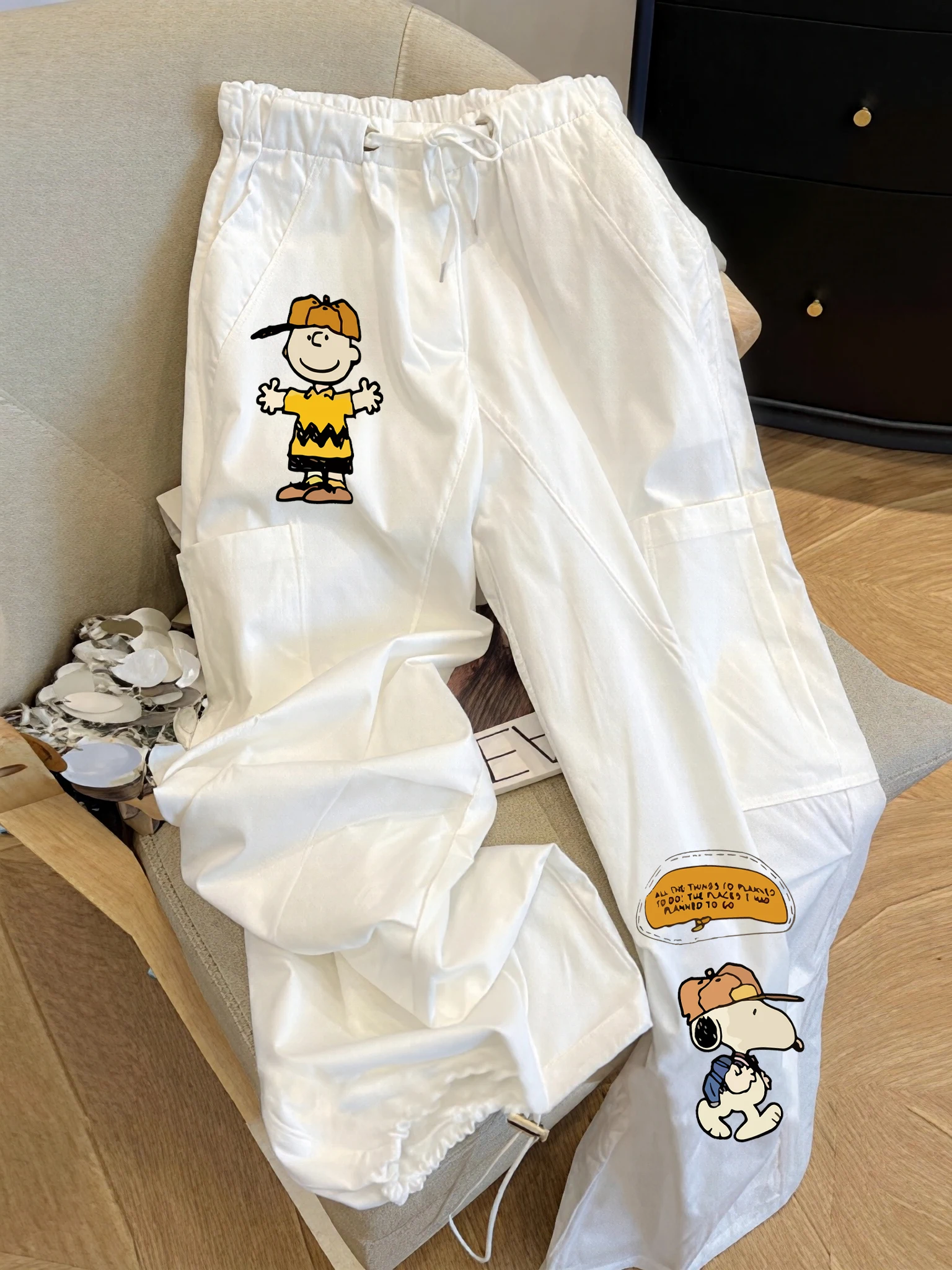 

Повседневные широкие брюки на шнурке для мужчин и женщин, летние винтажные свободные брюки с асимметричным дизайном, удобные, свободного кроя