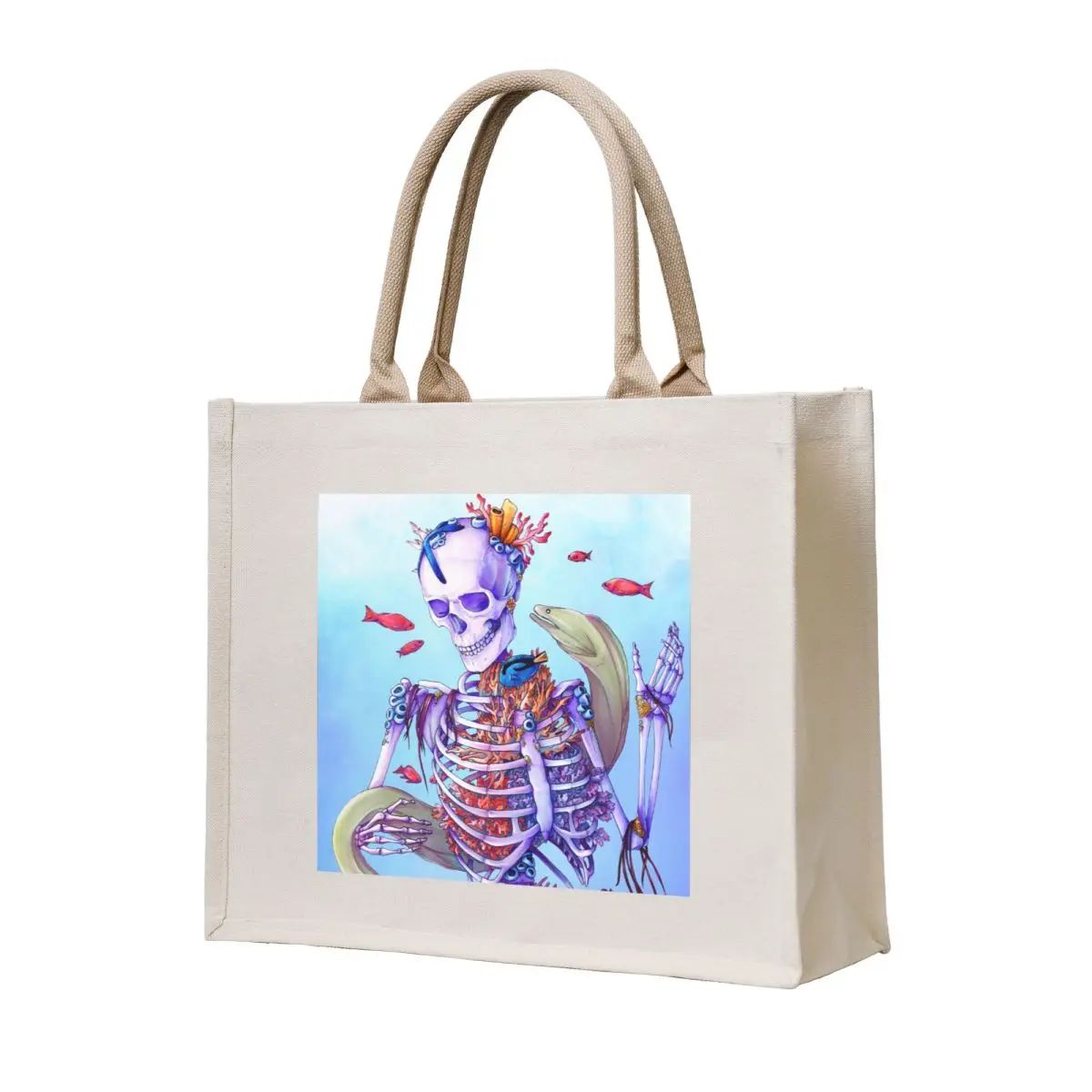 

Bones Beneath the Waves Tote Bag Shopping bags shopper bag woman tote bag men's