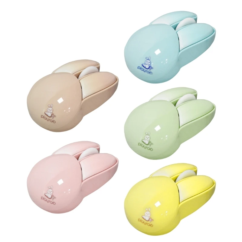 New Cartoon Wireless Mouse Cute Rabbit 2.4G 3D Ergonomic Mice Silent USB Optical Gaming Mouse For Laptop Computer