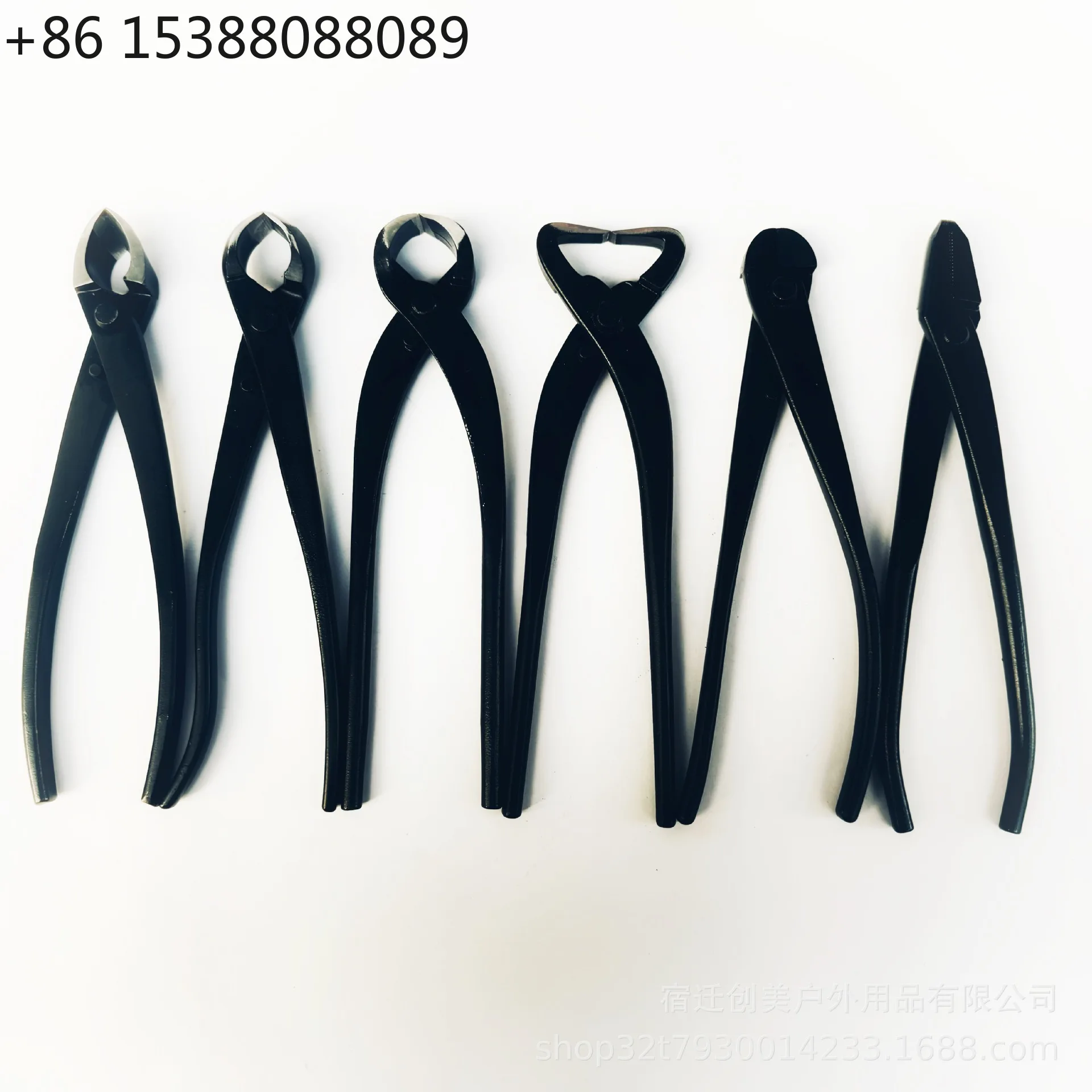 Professional, bonsai tool set 6 pieces, classic bonsai pliers, handle scissors, durable manganese steel(1PCS)