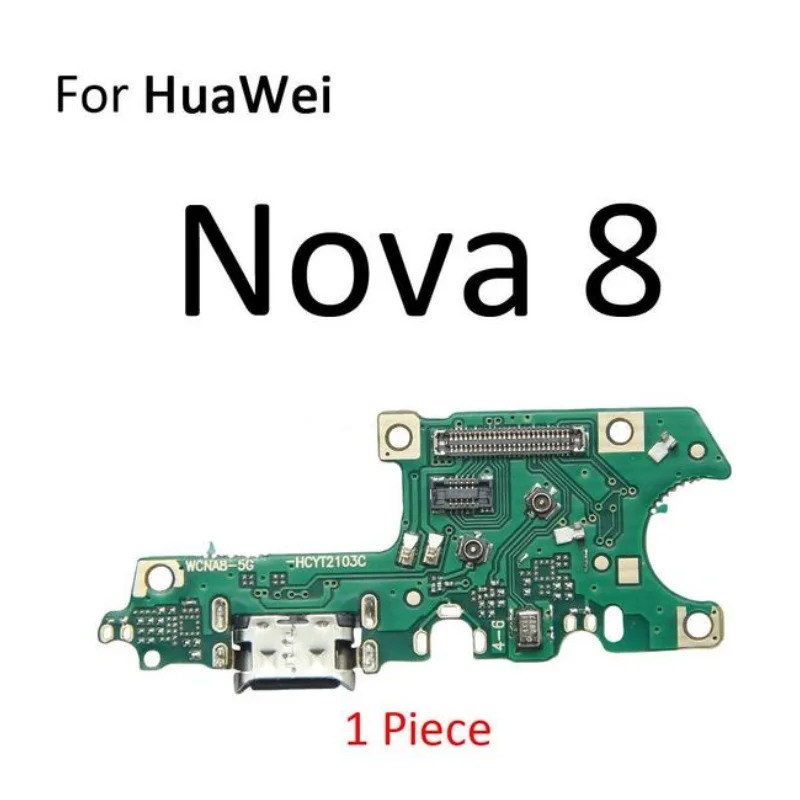 USB Charging Port Flex Cable With Microphone Mic For Huawei Nova Lite 3 Plus 8 7 Pro 7i SE 5T Connector Board Parts