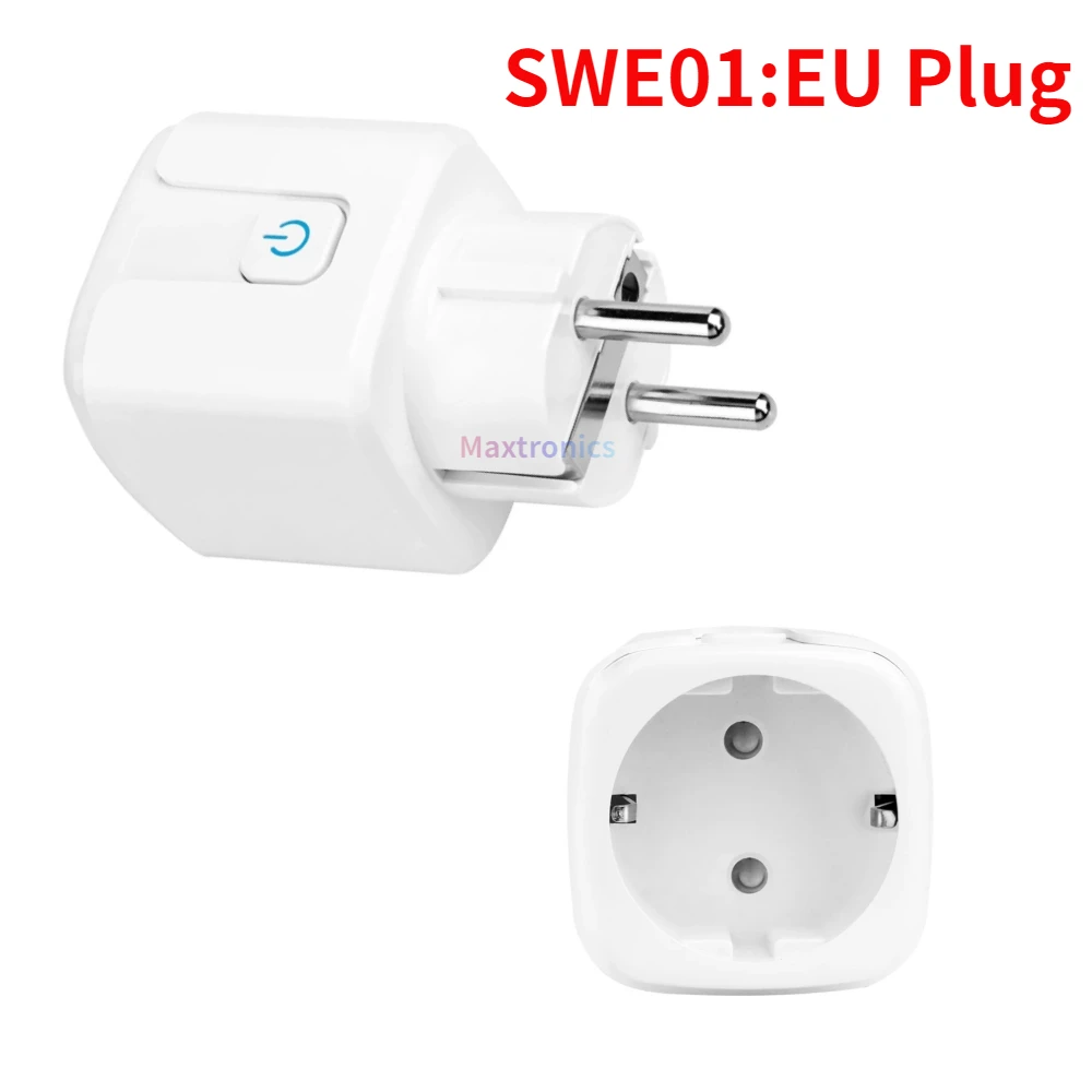 MiBoxer SWE01/SWK01 WiFi Smart Plug Max 16A Power Monitor Timing Function Works With Tuya Smart Life APP Alexa Google Home Voice