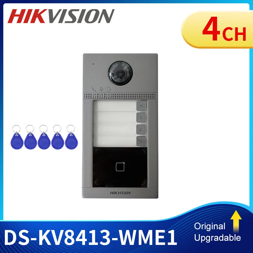 Hikvision DS-KV8213-WME1 Wireless IP Video Intercom Villa Door Station WIFI POE Doorbell IP67 IK08 DS-KV8413-WME1 DS-KV8113-WME1