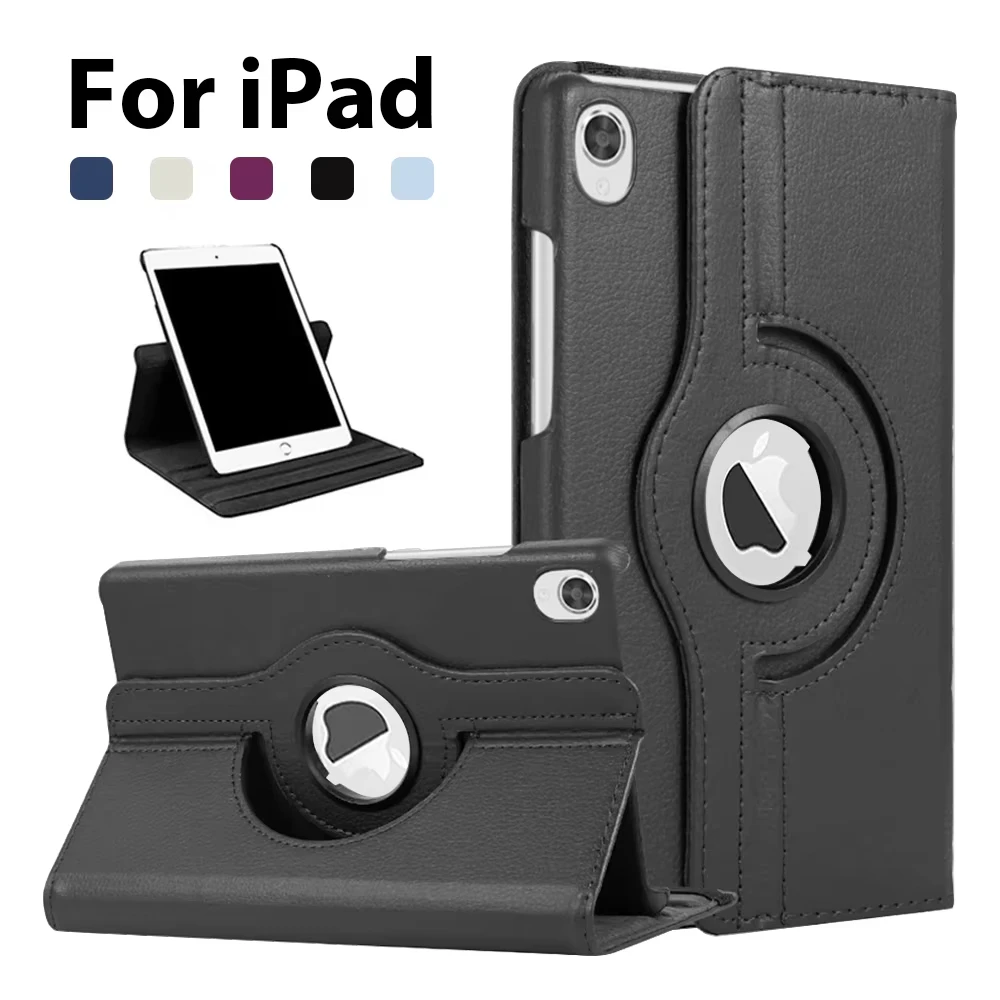 Tablet Case For Apple iPad 9.7  6th 5th Gen 2018 2017 iPad Air 2 9.7 inches 360° Rotating Anti-Fall and Durable protective Cover