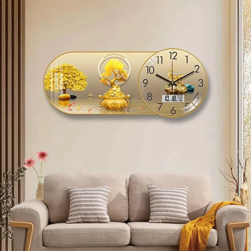 

Multi Functional Digital Clock Battery Powered Aesthetics Design Digital Clock Classic Style Reloj De Pared Decorativo Room