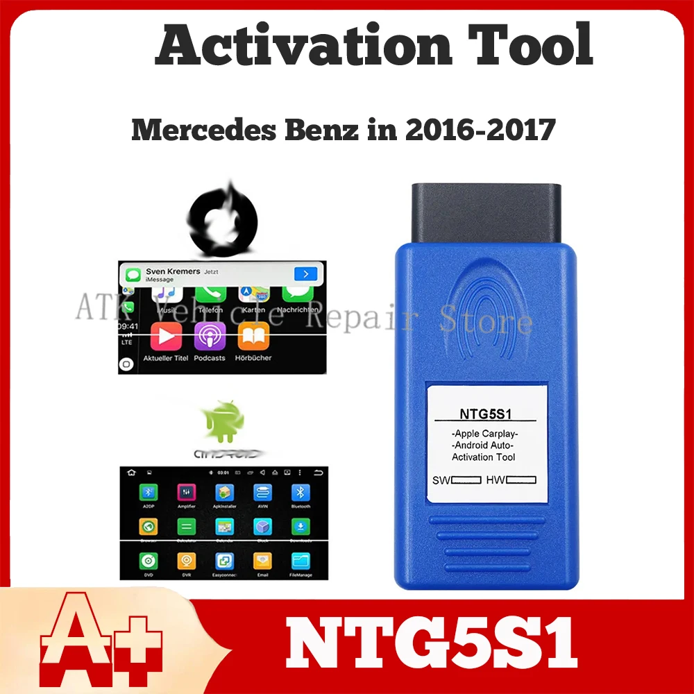 Automatic activation tool OBD2 for Apple Car Play Android B-en-Z series high quality 2016-2017 Vehicle VIM ECU diagnostic tool