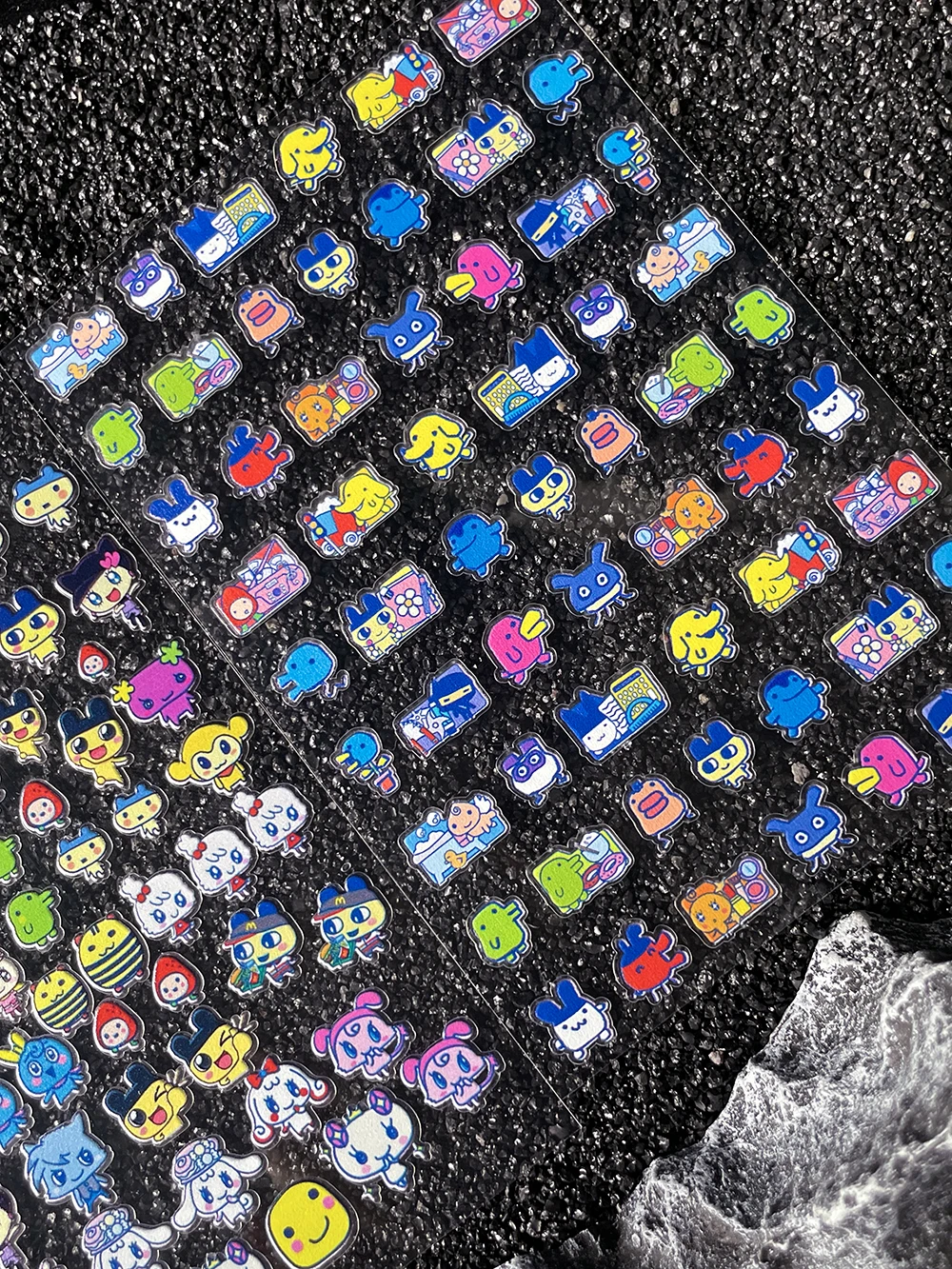 Cartoon Cute Electronic Pet DIY Handmade Scrapbook Nail Sticker Decal Decoration PVC Waterproof Stationery Box Phone Case Sticke