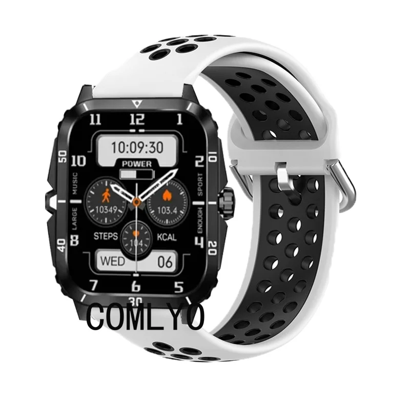 Band For EIGIIS KT71 Strap Smart Watch Silicone Breathable Sports Bracelet Screen protector film For Women men