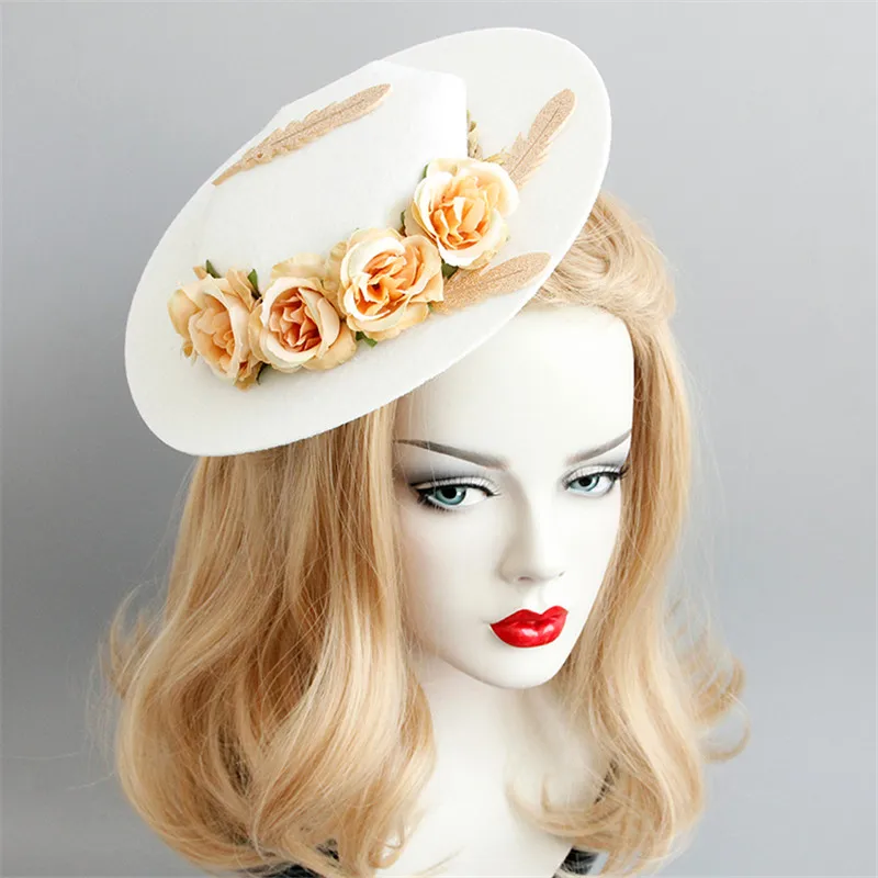 Fashion Fedoras Hairpin Hair Pins Clips Hats Ornaments for Women Girls Fascinator Wedding Party Fascinat Cap Hair Accessories