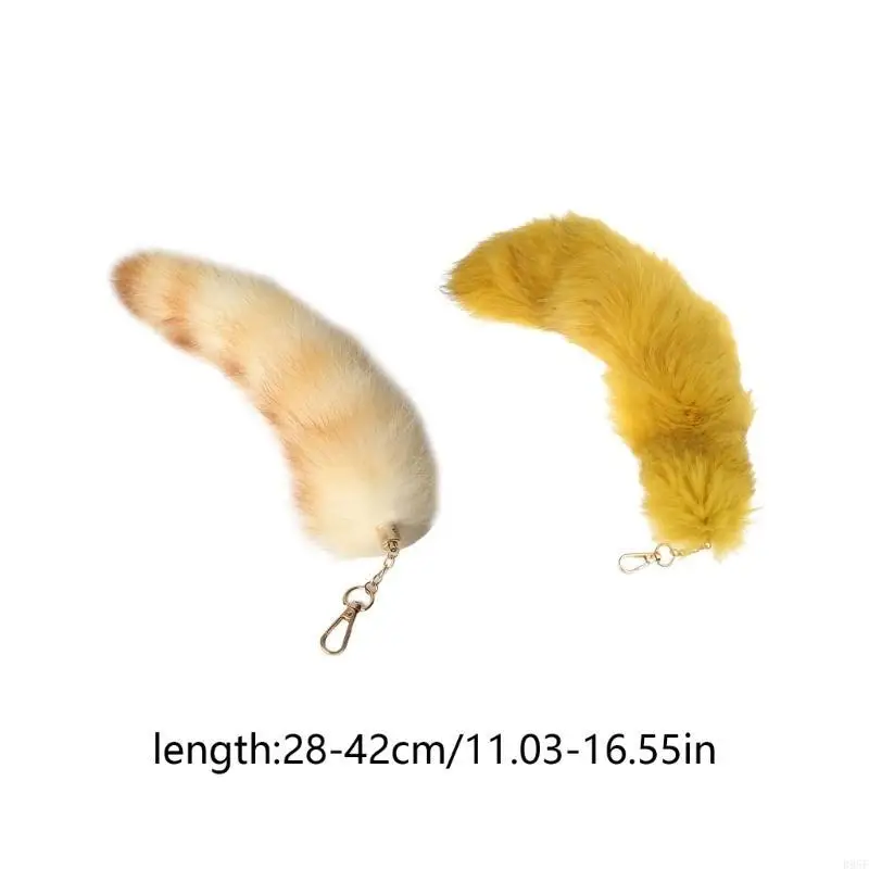 B95F boże narodzenie Halloween kostiumy Cosplay sztuczne futra ogon lisa dzieci sztuczny ogon zwierzęcia jeden rozmiar kostium