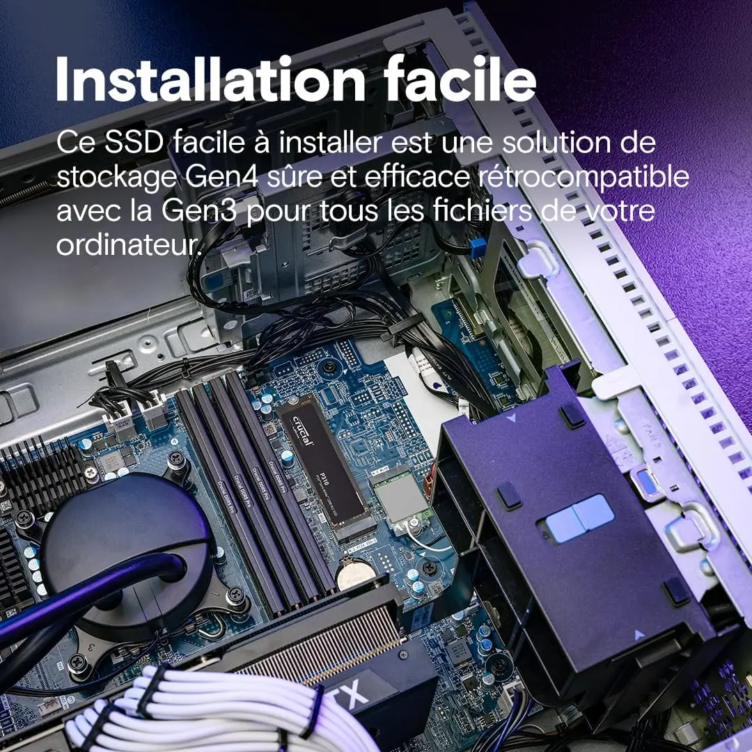 Crucial P310 1TB 2280 PCIe Gen4 3D NAND NVMe M.2 SSD 최대 7100MB/s 내장형 SSD