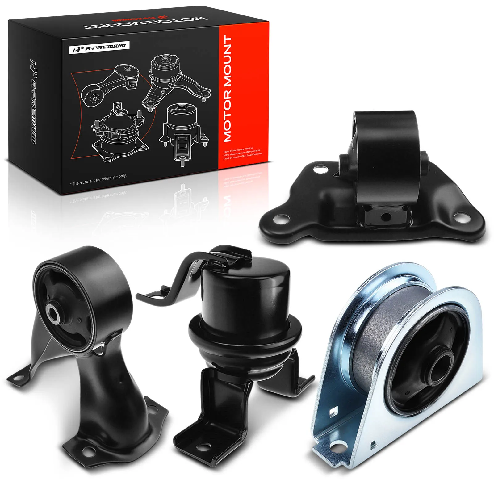 A-Premium 4pcs Engine Motor & Transmission Mount for Mitsubishi Lancer 2002-2007