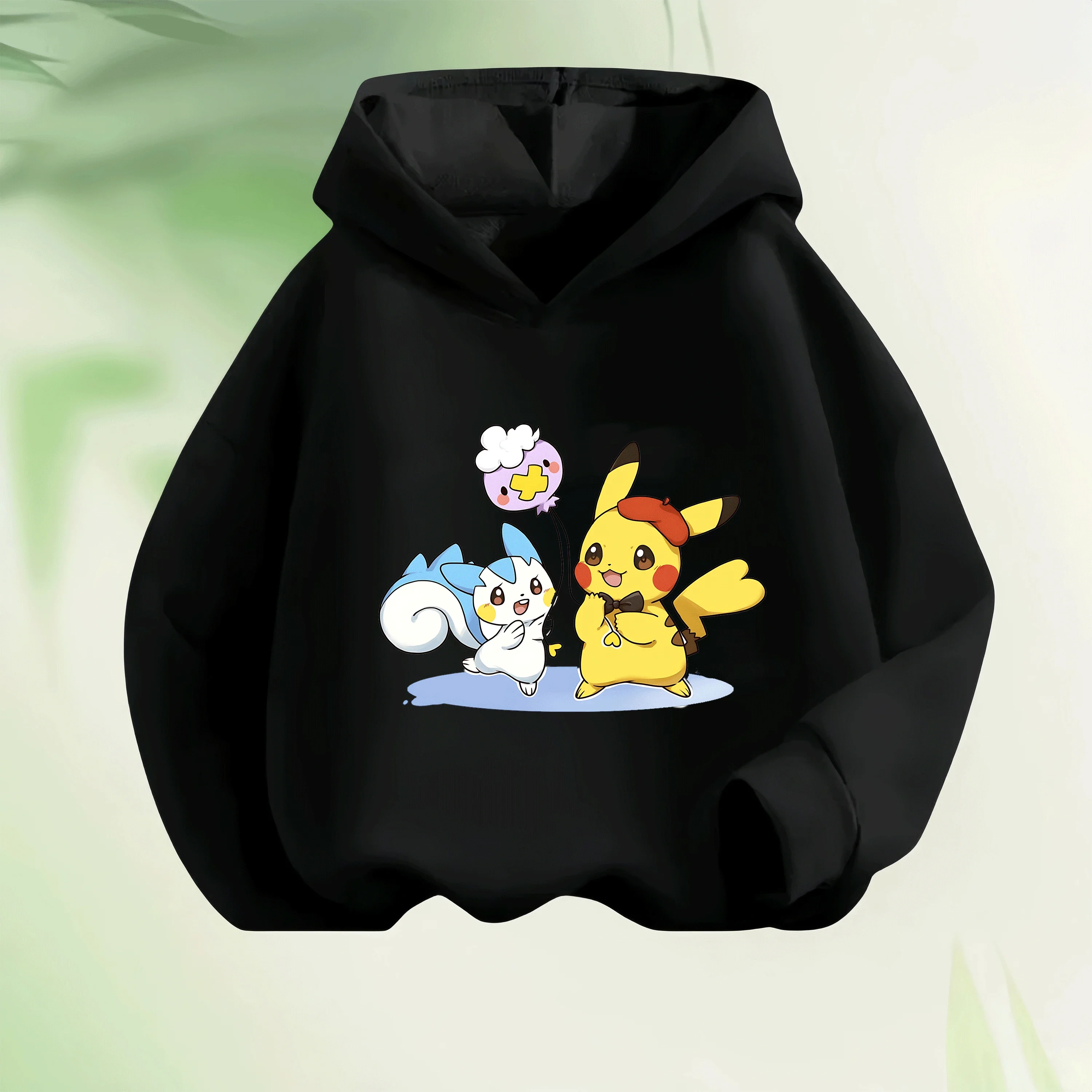Sudadera con Capucha de Algodón para Niños de 2 a 14 Años, con Estampado de Pikachu, Ropa Casual de Primavera y Otoño, Gran Venta