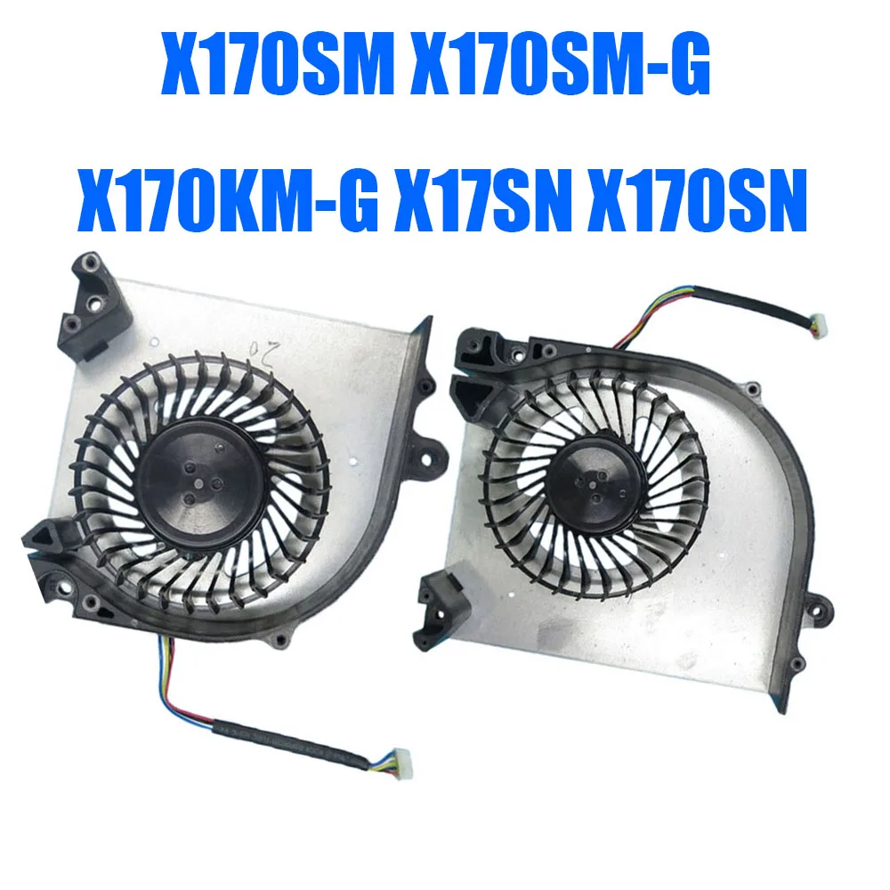 

Новый вентилятор для ноутбуков Clevo X170SM, X170SM-G, X170KM-G, X17SN, X170SN, DC12V 0.55A, 5-контактный, 5-проводной, для CPU/GPU