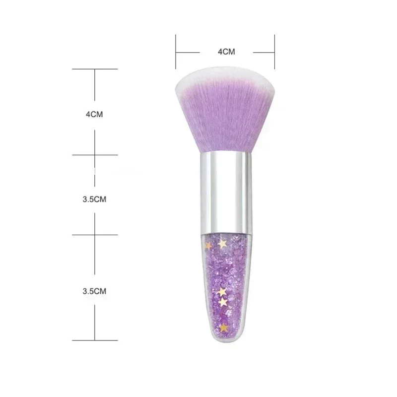 Brosse à ongles pour enlever la poussière des ongles, outil de maquillage, accessoires de manucure, livres de poudre de vernis gel UV acrylique