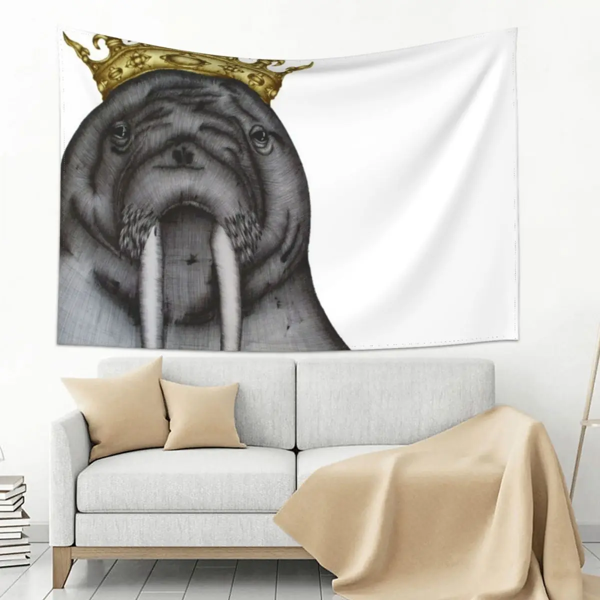 

The Walrus King II Tapestry