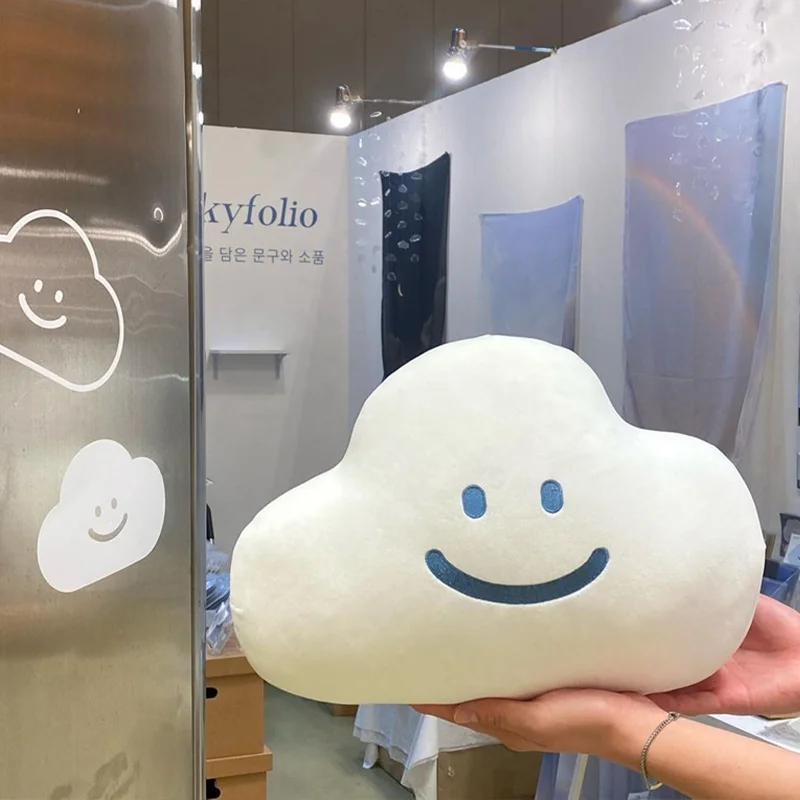 INS Korean Style Smiley Clouds Newborn Cute Soft Plush Doll Photography Prop Studio Shooting Accessories