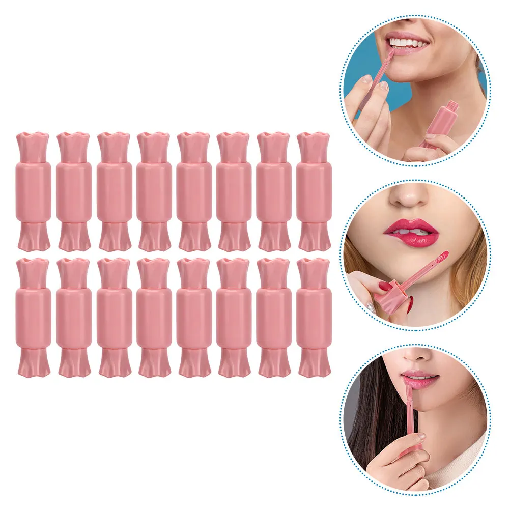

16pcs Lip Gloss Tubes Refillable Plastic Bottles Diy Lip Balm Holder Travel Container Lightweight Sealed