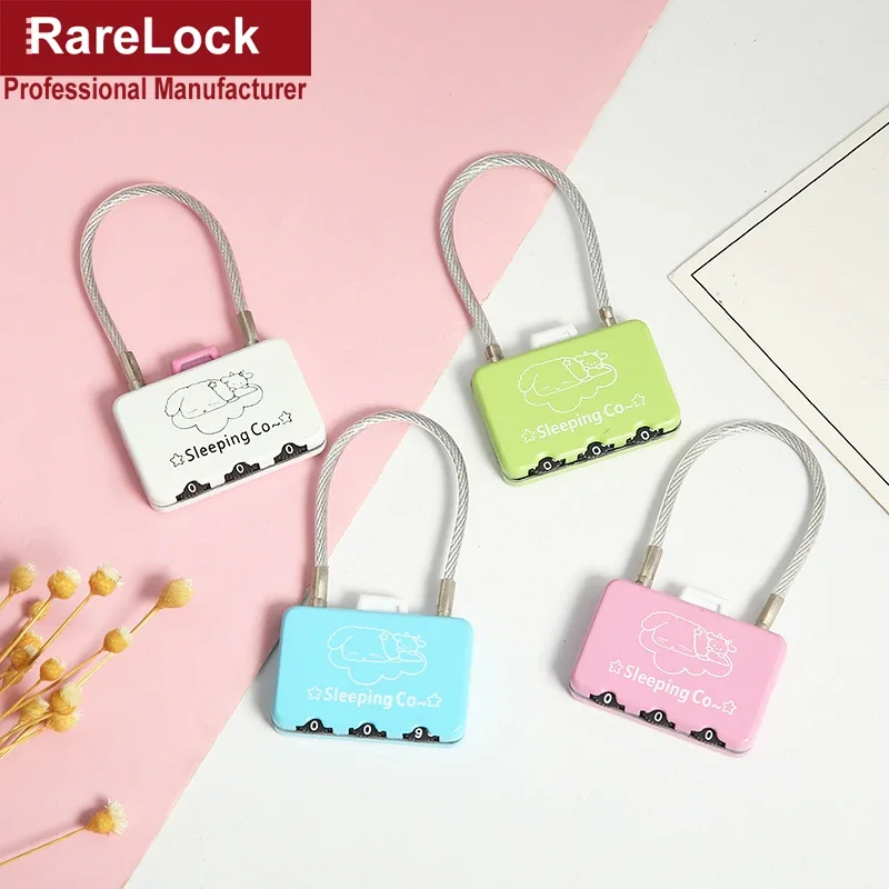 Color Combination Padlock Password Lock for Women Bag Handbag Backpack Jewelr Box Wooden Case DIY Rarelock ZS76 G