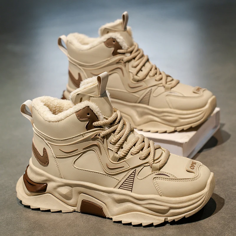 

Мужская обувь в стиле ретро, осень 2023, новая мужская повседневная обувь, модные удобные кроссовки на мягкой подошве, уличные высокие шорты, ботильоны