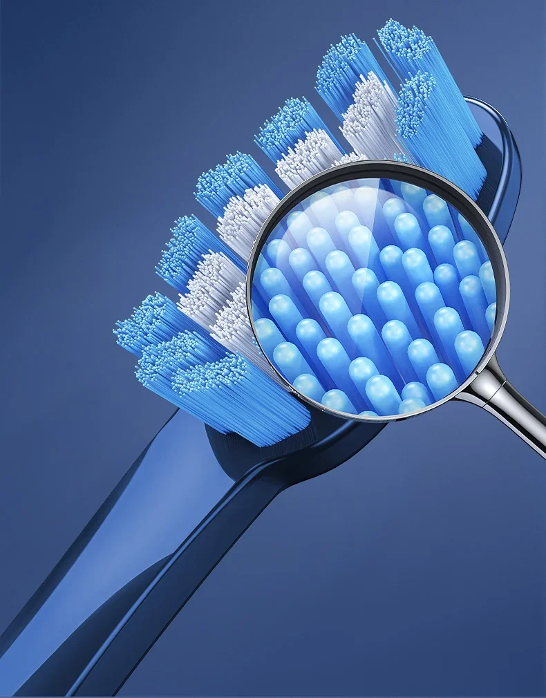 

Звуковая электрическая зубная щетка USB/110 В/220 В для взрослых с 5 режимами и 2 сменными насадками, перезаряжаемая от USB и водонепроницаемым переменным током IPX7