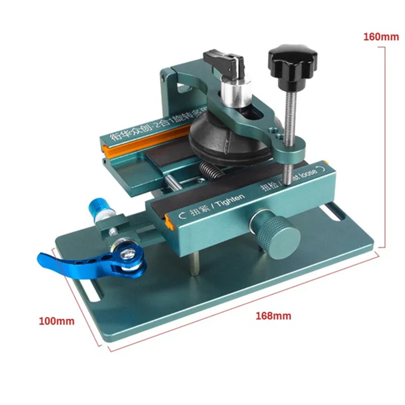 360 ° que gerencie o suporte da braçadeira do dispositivo elétrico para remover o telefone móvel a bateria de vidro da carcaça do quadro da placa-mãe substitui ferramentas