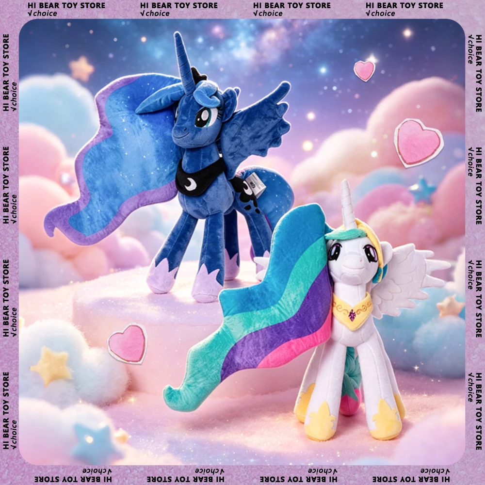 

New Genuine My Little Pony Plush Doll Rainbow Dash Rarity Twilight Sparkle Pinkie Pie Cotton Dolls Anime Merchandise Kids Gifts