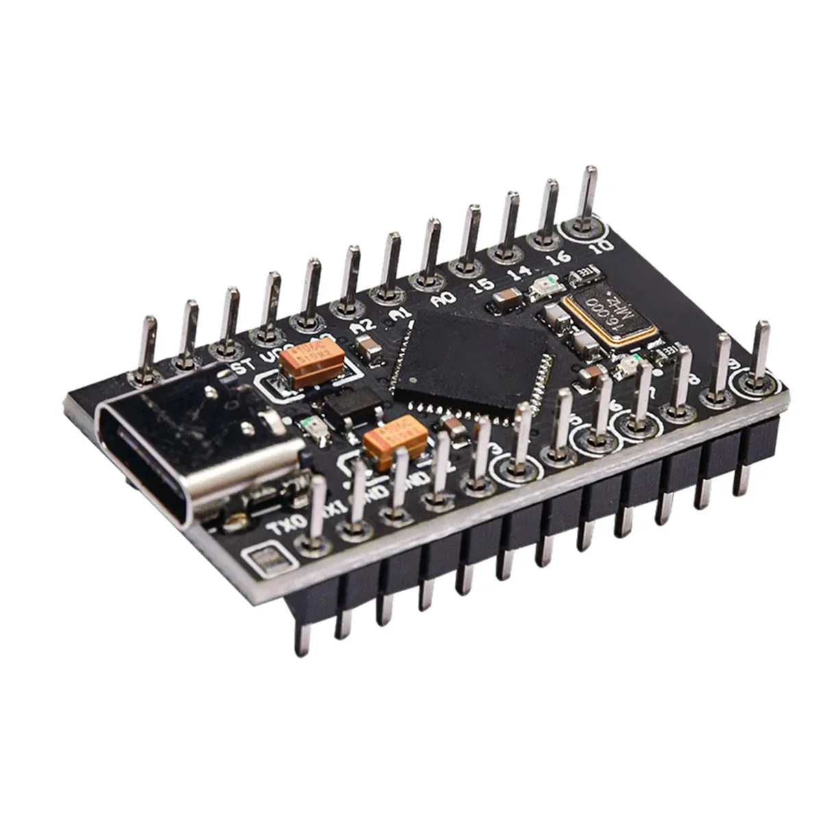 FZFZ Atmega32U4 Type-C Mini Usb Pro Micro-for Atmega32U4 3.3V/16Mhz وحدة مع رأس دبوس صفين لـ