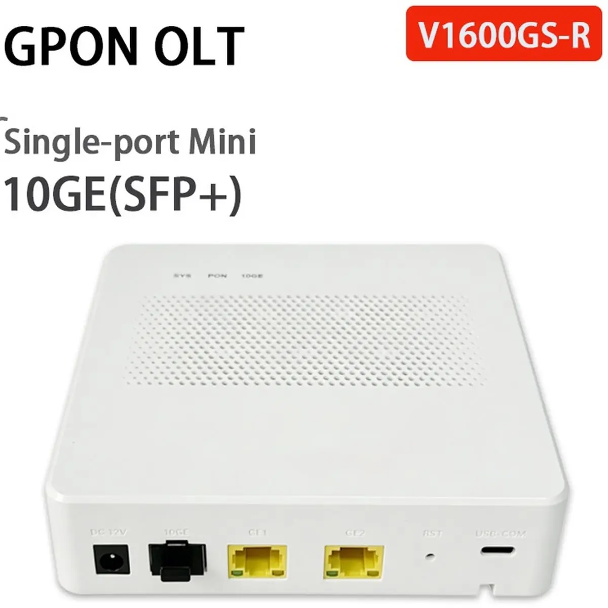 Mini GPON OLT 1Port,for 64 Onus,Built-in PON Module,Fanless Zero-Noise Design,Low Power,SC/Upc Interface, FTTH EU PLUG