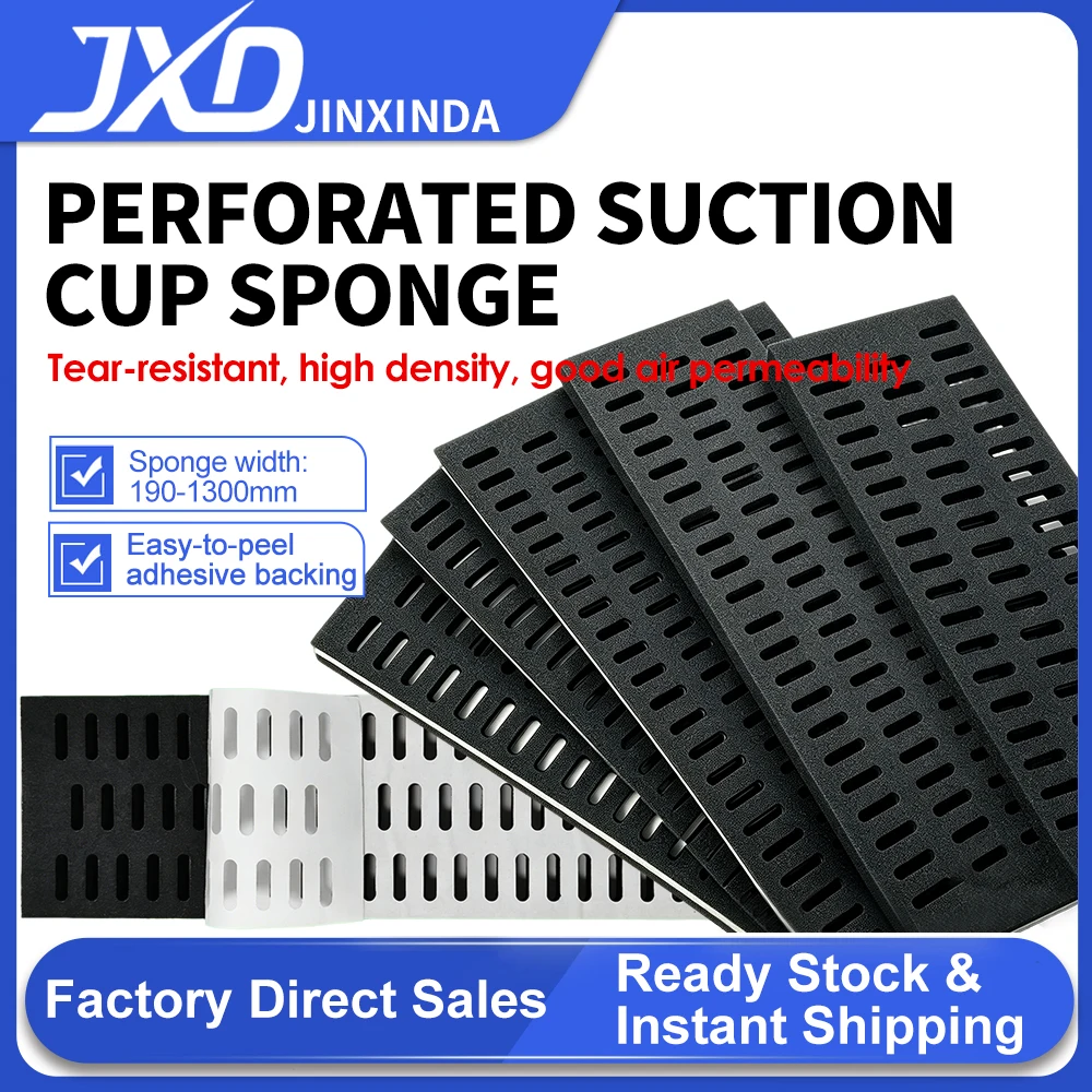 JXD Industrial Vacuum Suction Cup Sponge, Anti-slip Wear-resistant High Resilience Traceless Integrated Suction Cup Sponge
