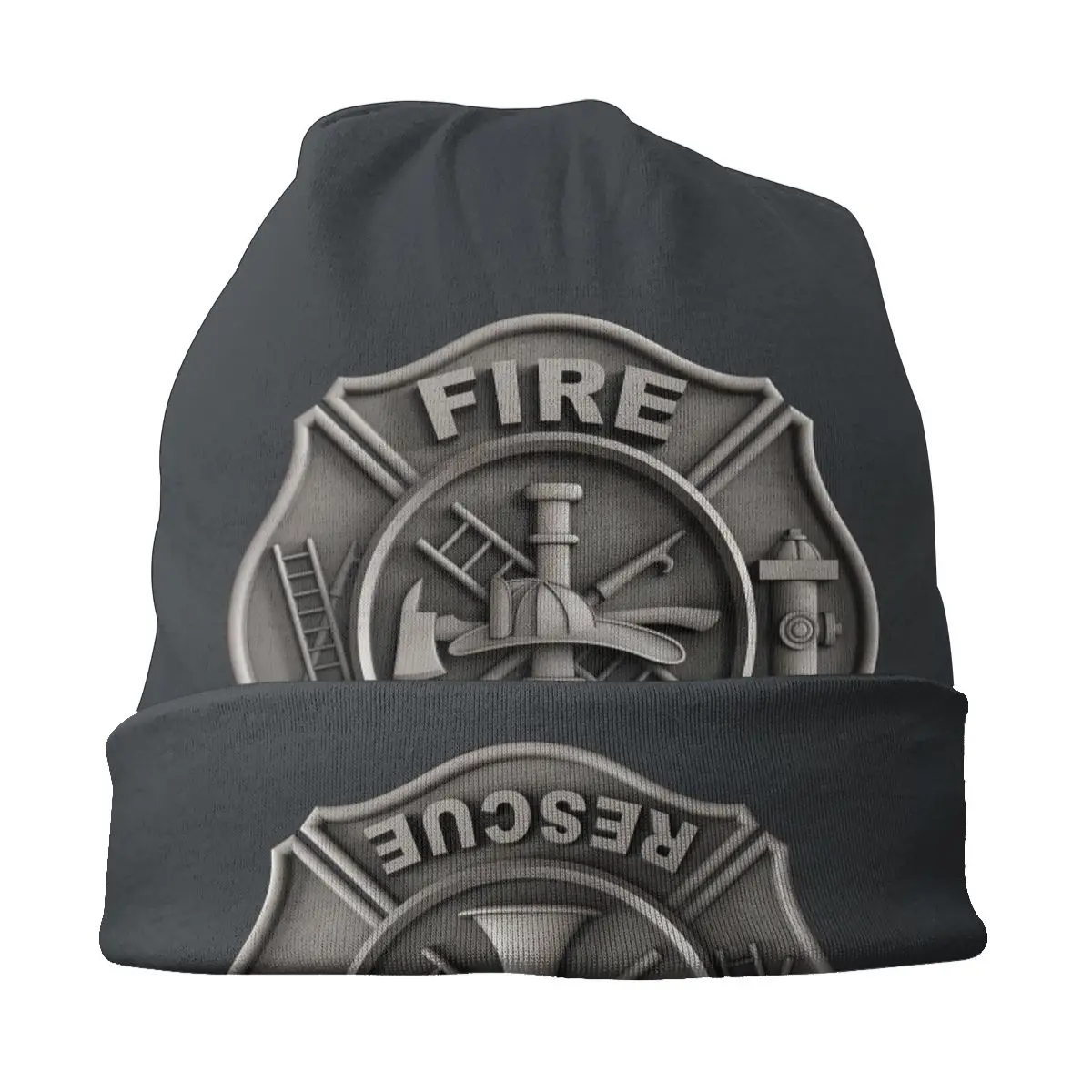 Fireman Fire Rescue Autumn Spring Hats Retro Thin Hat Bonnet Special Skullies Beanies Caps Men Women\'s Earmuffs